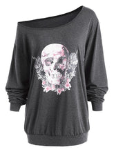 Load image into Gallery viewer, Women Sexy Halloween Off Shoulder Shirt - SpookyHollow