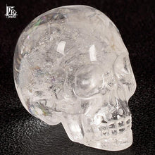 Load image into Gallery viewer, 2 inch Handmade Natural stone skull figurine (Crystal Carved) - SpookyHollow