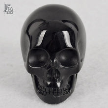 Load image into Gallery viewer, 2 inch Handmade Natural stone skull figurine (Crystal Carved) - SpookyHollow