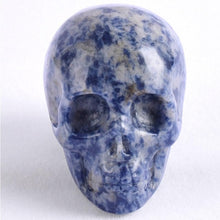 Load image into Gallery viewer, 2 inch Handmade Natural stone skull figurine (Crystal Carved) - SpookyHollow