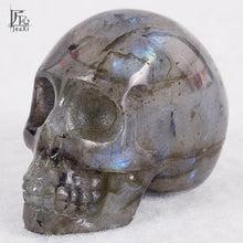 Load image into Gallery viewer, 2 inch Handmade Natural stone skull figurine (Crystal Carved) - SpookyHollow