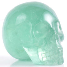 Load image into Gallery viewer, 2 inch Handmade Natural stone skull figurine (Crystal Carved) - SpookyHollow