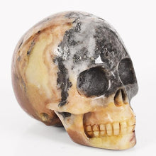 Load image into Gallery viewer, 2 inch Handmade Natural stone skull figurine (Crystal Carved) - SpookyHollow