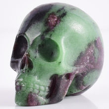 Load image into Gallery viewer, 2 inch Handmade Natural stone skull figurine (Crystal Carved) - SpookyHollow