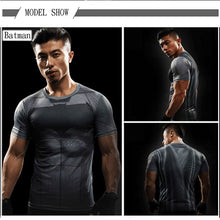 Load image into Gallery viewer, 3D Superhero Short Sleeve Compression  Shirts - SpookyHollow