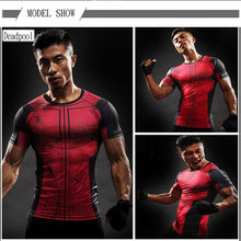 Load image into Gallery viewer, 3D Superhero Short Sleeve Compression  Shirts - SpookyHollow