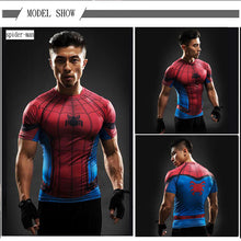 Load image into Gallery viewer, 3D Superhero Short Sleeve Compression  Shirts - SpookyHollow