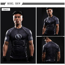 Load image into Gallery viewer, 3D Superhero Short Sleeve Compression  Shirts - SpookyHollow