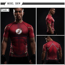 Load image into Gallery viewer, 3D Superhero Short Sleeve Compression  Shirts - SpookyHollow