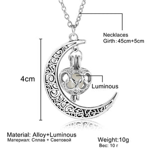 Amazing Moon Glowing Necklace - SpookyHollow