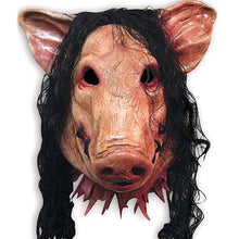 Load image into Gallery viewer, Saw Pig Head Scary Mask - SpookyHollow