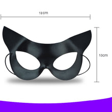 Load image into Gallery viewer, Black Masquerade Face Mask - SpookyHollow