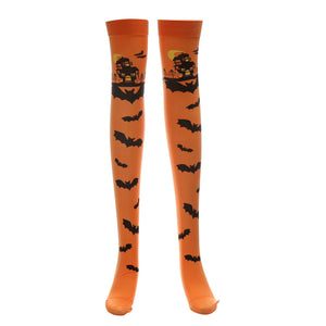 1Pair Over The Knee Halloween Stockings - SpookyHollow