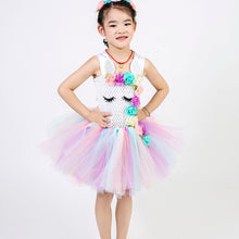 Load image into Gallery viewer, Unicorn Tutu Flower Dress Toddler for Girls - SpookyHollow