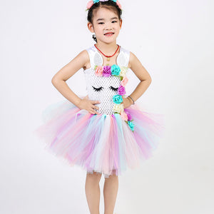 Unicorn Tutu Flower Dress Toddler for Girls - SpookyHollow