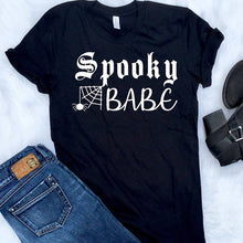 Load image into Gallery viewer, Casual Women GraphicTees - SpookyHollow