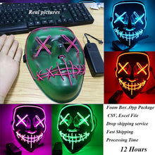 Load image into Gallery viewer, LED Light Up Party Masks - SpookyHollow