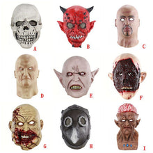 Load image into Gallery viewer, Breathable Horror Latex Halloween Masks - SpookyHollow