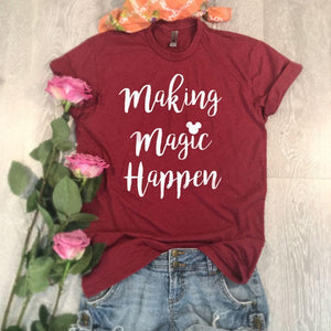 Women Fashion Letter Print T-shirts - SpookyHollow