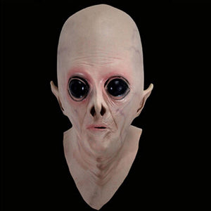 CREEPY Alien Horror Mask      (( UFO Headset )) - SpookyHollow