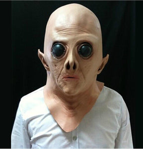 CREEPY Alien Horror Mask      (( UFO Headset )) - SpookyHollow