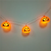 Load image into Gallery viewer, Jack-o-lanterns Pumpkin String Lights Decor Flashlight For Halloween Party - SpookyHollow