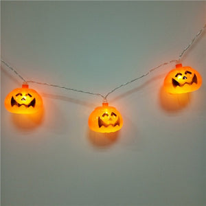 Jack-o-lanterns Pumpkin String Lights Decor Flashlight For Halloween Party - SpookyHollow