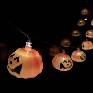 Jack-o-lanterns Pumpkin String Lights Decor Flashlight For Halloween Party - SpookyHollow