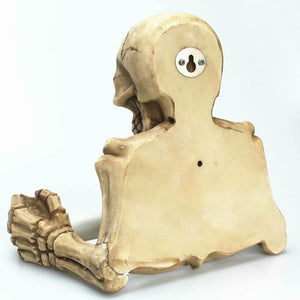 Spooky Grinning Skull Medieval Toilet Paper Holder - SpookyHollow