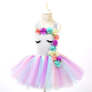 Unicorn Tutu Flower Dress Toddler for Girls - SpookyHollow