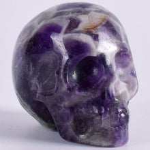 Load image into Gallery viewer, 2 inch Handmade Natural stone skull figurine (Crystal Carved) - SpookyHollow