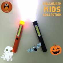 Load image into Gallery viewer, Kids Halloween Mini Flashlight with Magnet End - SpookyHollow