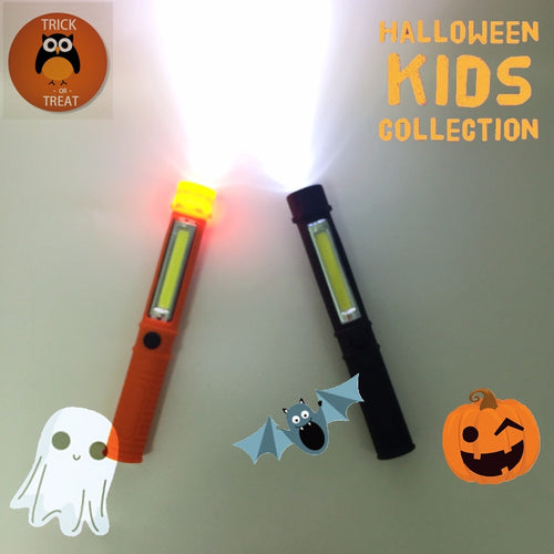 Kids Halloween Mini Flashlight with Magnet End - SpookyHollow